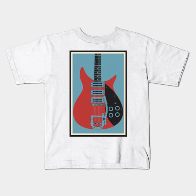 325 Guitar Kids T-Shirt by mrspaceman